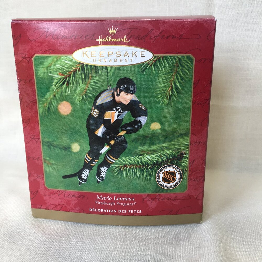Mario Lemieux Pittsburg Penguins Hallmark Keepsake Ornament